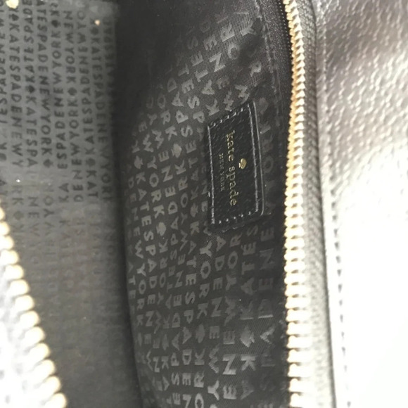 KATE SPADE Grove Street Caley Satchel Black White - Picture 8 of 9